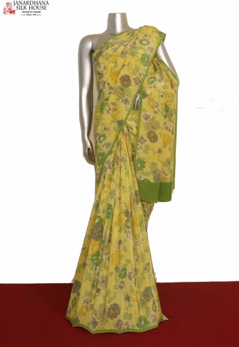 Printed Pure Crepe Silk Saree